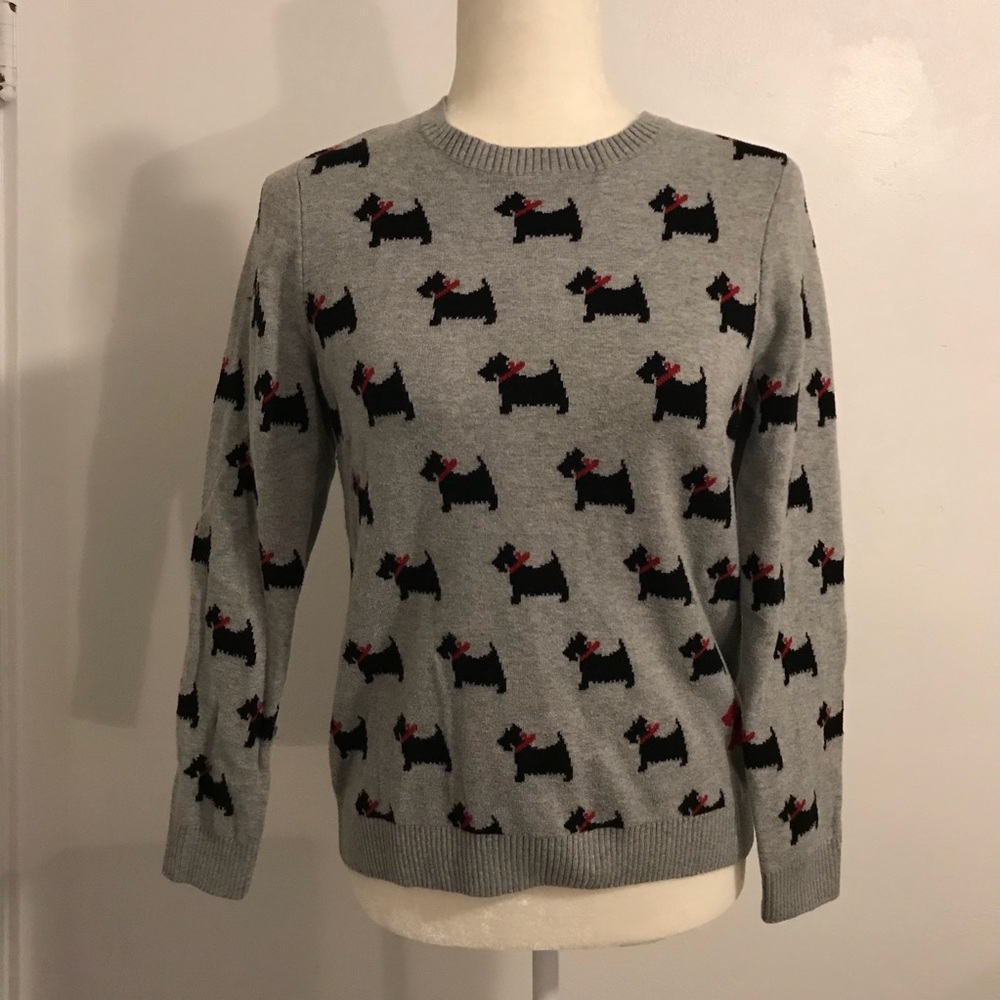 Charter Club Petite Scottish Dog Sweater
